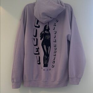 Olivia Rodrigo Live! Lavender Purple Hoodie Sweatshirt
